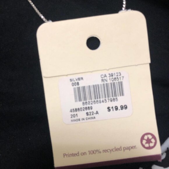 Silver and turquoise necklace with charms - Picture 4 of 4